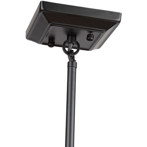 Sunburst LED 37 inch Matte Black and Chrome Chandelier Ceiling Light