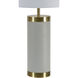 Kameron 25.25 inch 100.00 watt Antique Brass and Grey Table Lamp Portable Light
