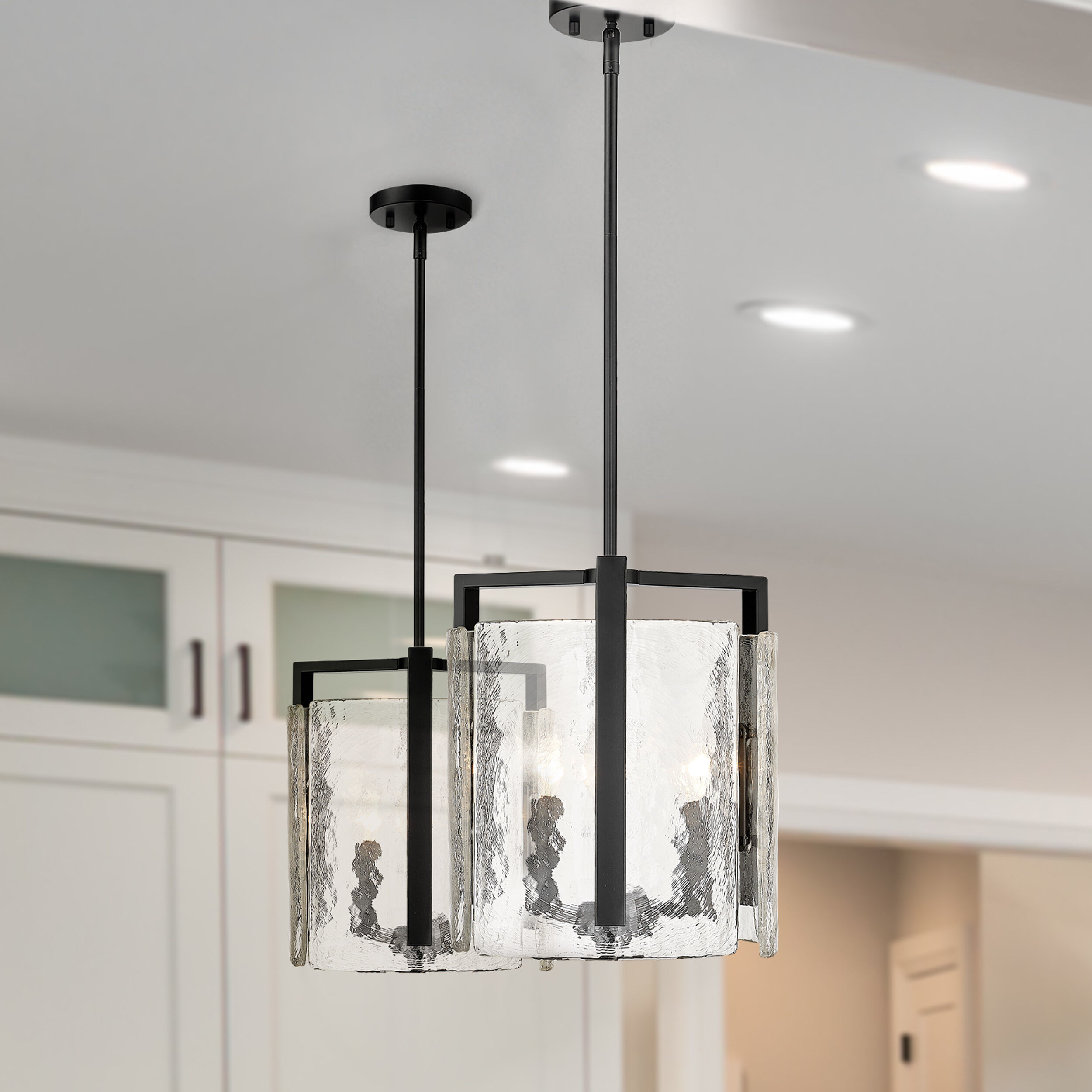 Aenon Pendant Ceiling Light in Matte Black