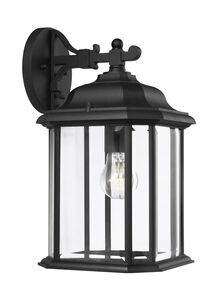 Cleo 1 Light 15 inch Black Outdoor Wall Lantern, Large