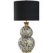 Reef 37 inch 150.00 watt Gold/Silver/Black Table Lamp Portable Light 