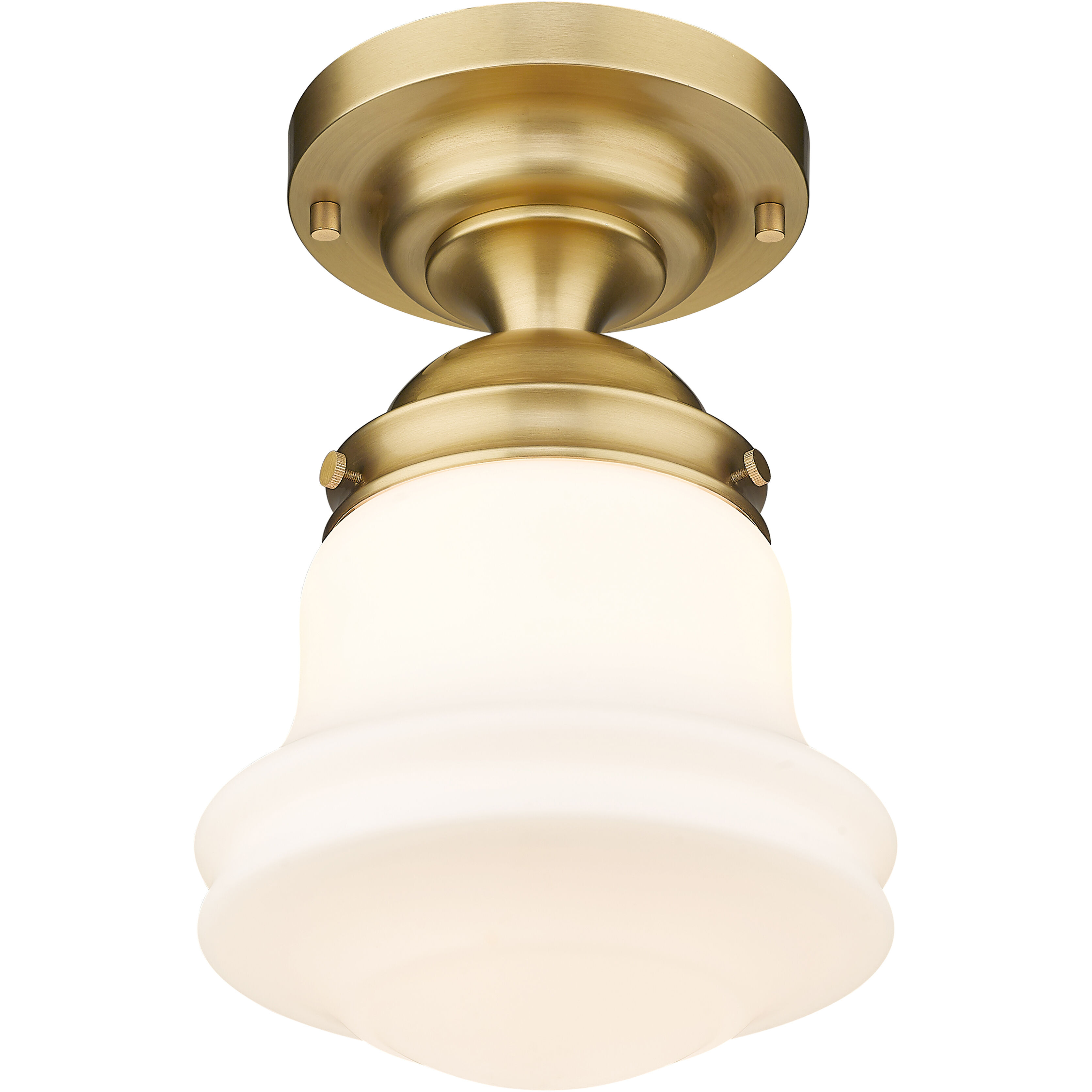 Vaughn 1 Light 10.5 inch Heritage Brass Flush Mount Ceiling Light