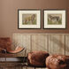 Rattan Jungle Brown and Green and Rust and Multi Framed Art, Propac