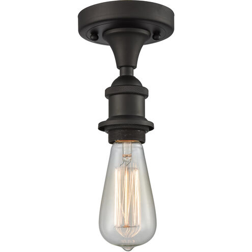 Ballston Bare Bulb LED 4.5 inch Oil Rubbed Bronze Semi-Flush Mount Ceiling Light, Ballston