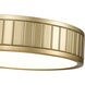 Madison LED 12.5 inch Modern Gold Flush Mount Ceiling Light