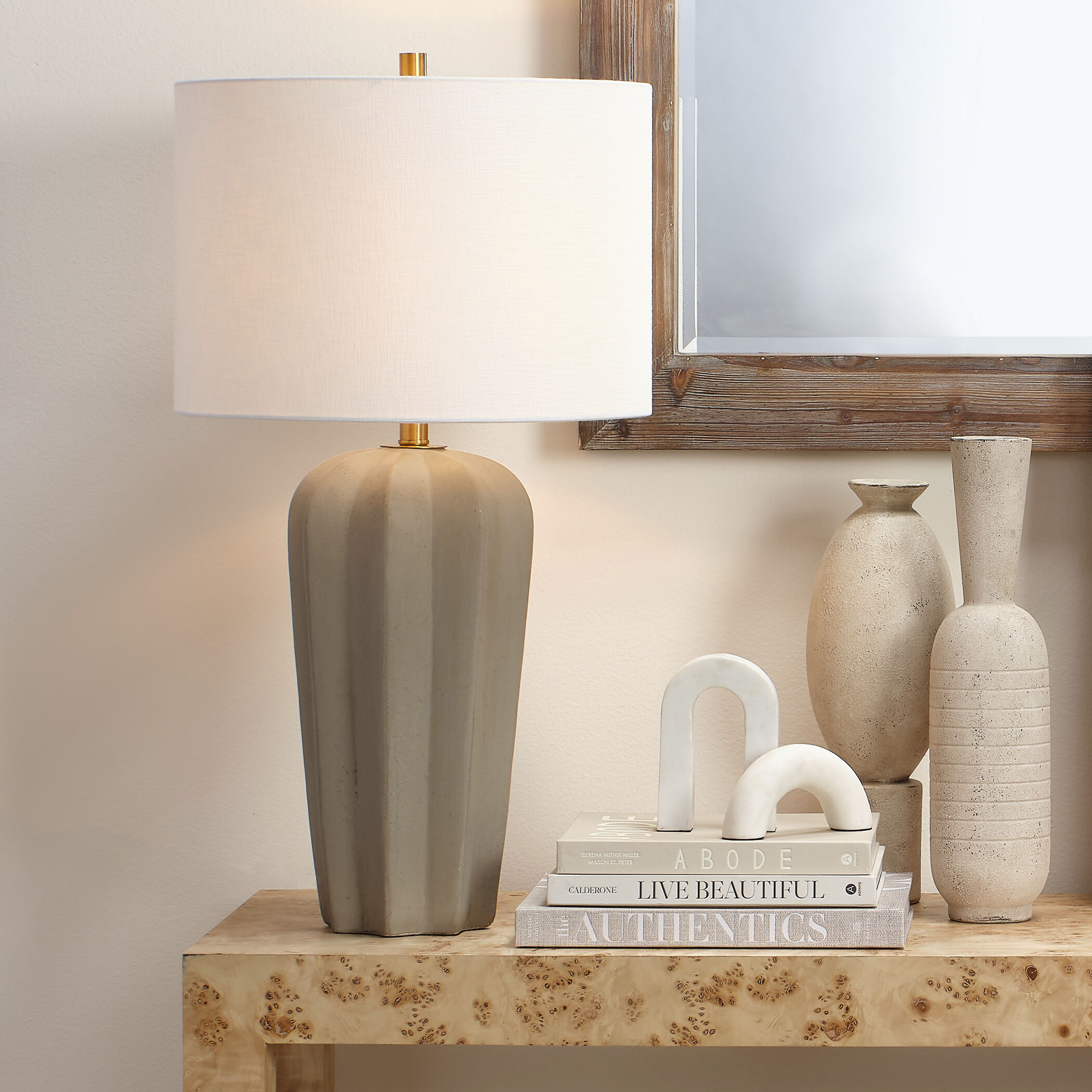 Ostrich White Decorative Object