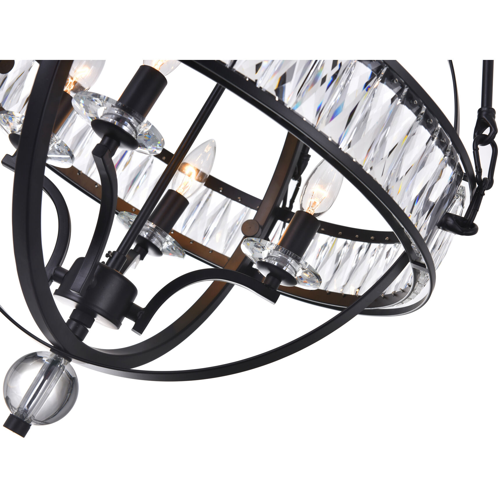 Arkansas 4 Light 20 inch Black Chandelier Ceiling Light