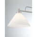 Transitional 2 Light 10 inch Brushed Nickel Chandelier Ceiling Light