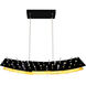 Gondola LED 14 inch Black Chandelier Ceiling Light