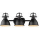 Yep Duncan Vanity Wall Light in Matte Black
