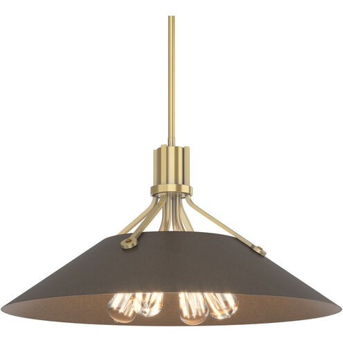 Henry 4 Light 23.1 inch Modern Brass and Ink Pendant Ceiling Light