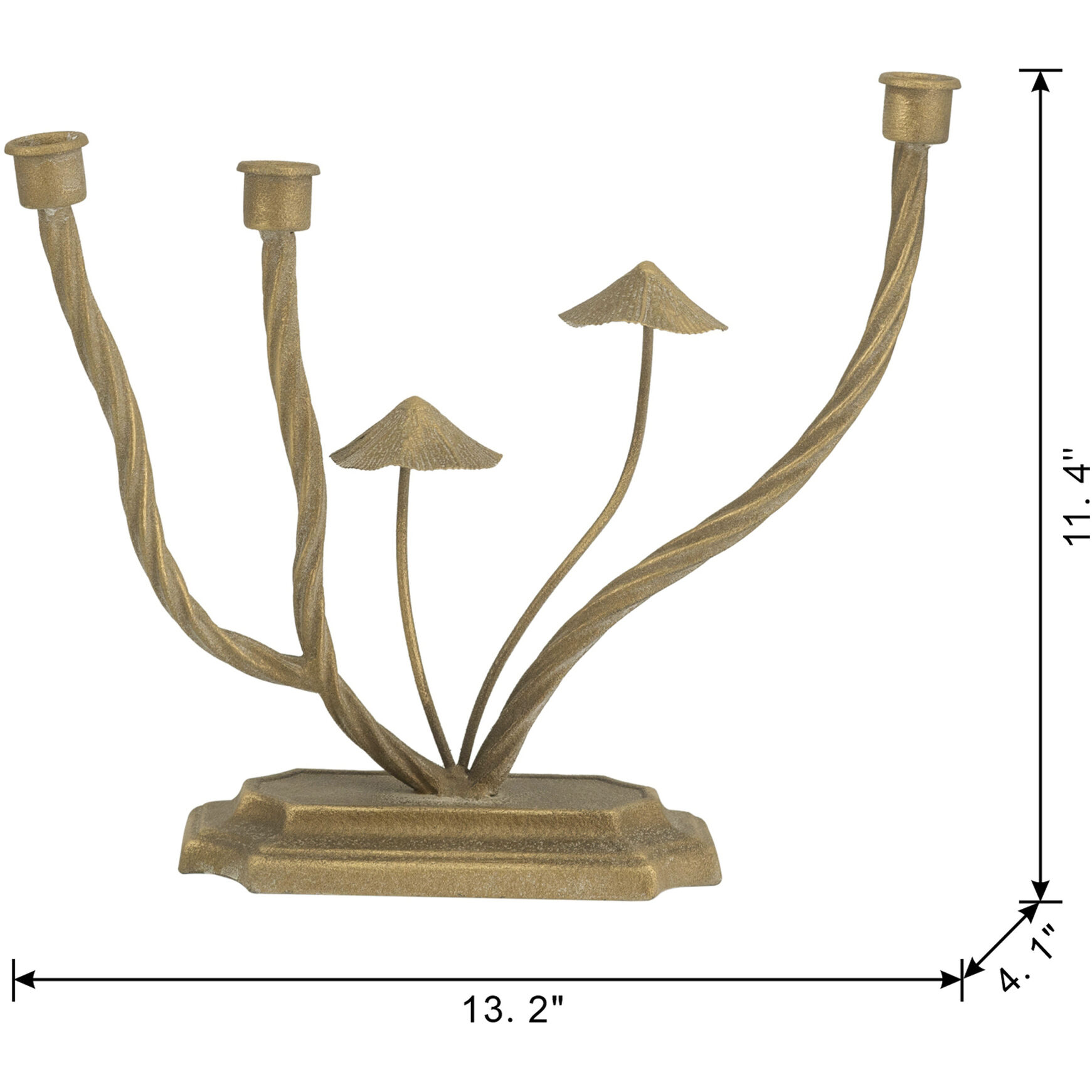 Mushroom 11.4 X 4.1 inch Candle Holder