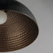 Rockport 1 Light 12 inch Black and Antique Copper Single Pendant Ceiling Light