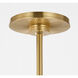 Thomas O'Brien Canto LED 50 inch Hand-Rubbed Antique Brass Four Arm Chandelier Ceiling Light, Extra Large