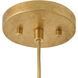 Honey 1 Light 5.25 inch Distressed Brass Convertible Pendant Ceiling Light