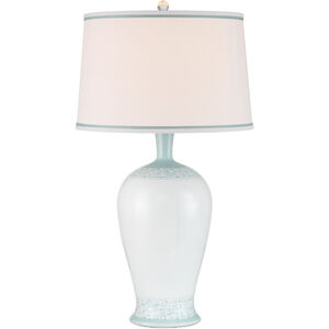 Ketty 31.25 inch 150.00 watt White/Light Blue Table Lamp Portable Light