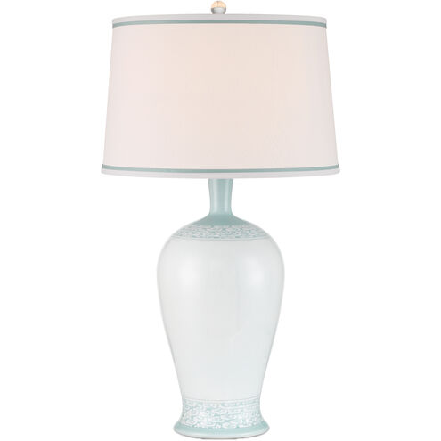 Ketty 31.25 inch 150.00 watt White/Light Blue Table Lamp Portable Light