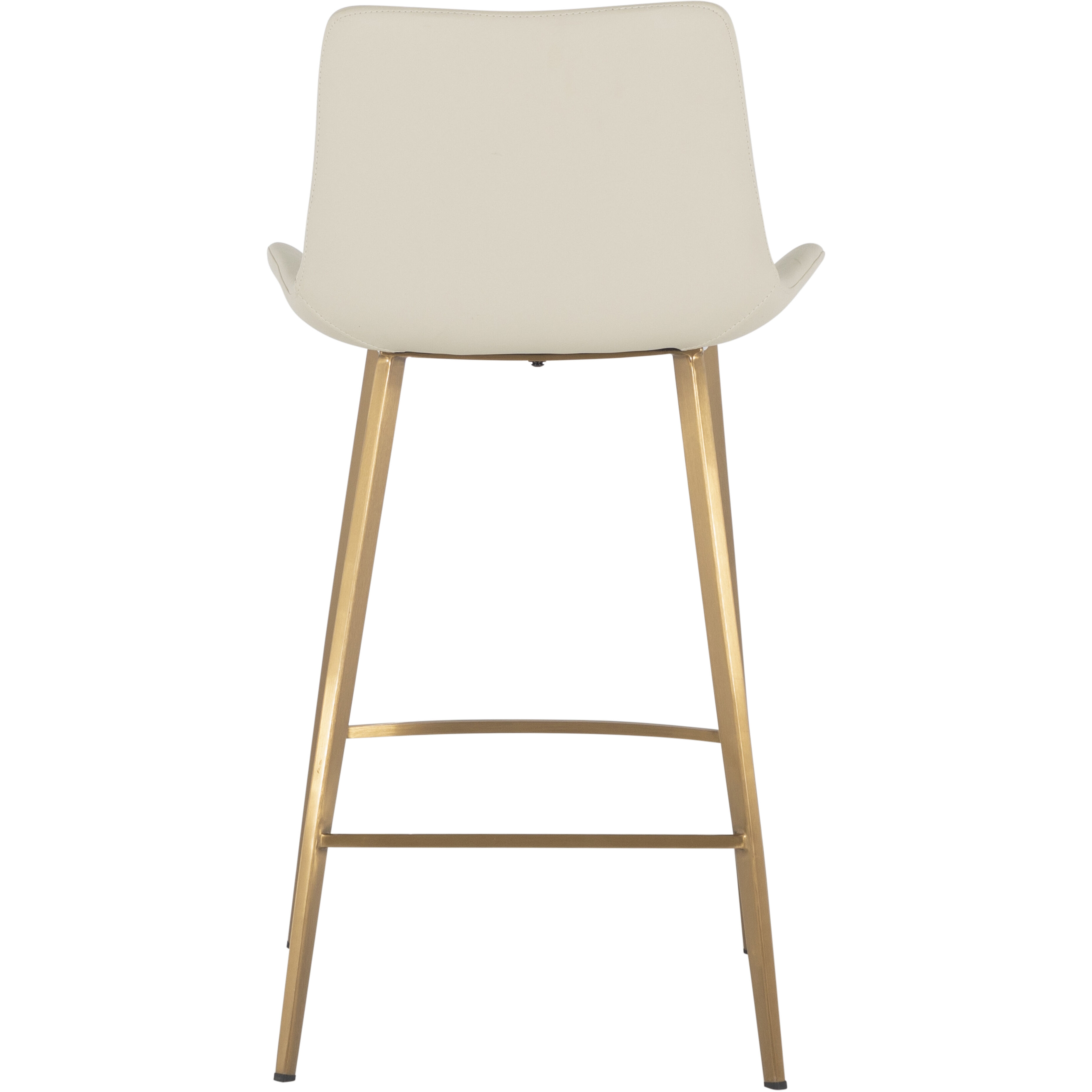 Hines 35.75 inch White & Ivory / Yellow Bar Counter Stool