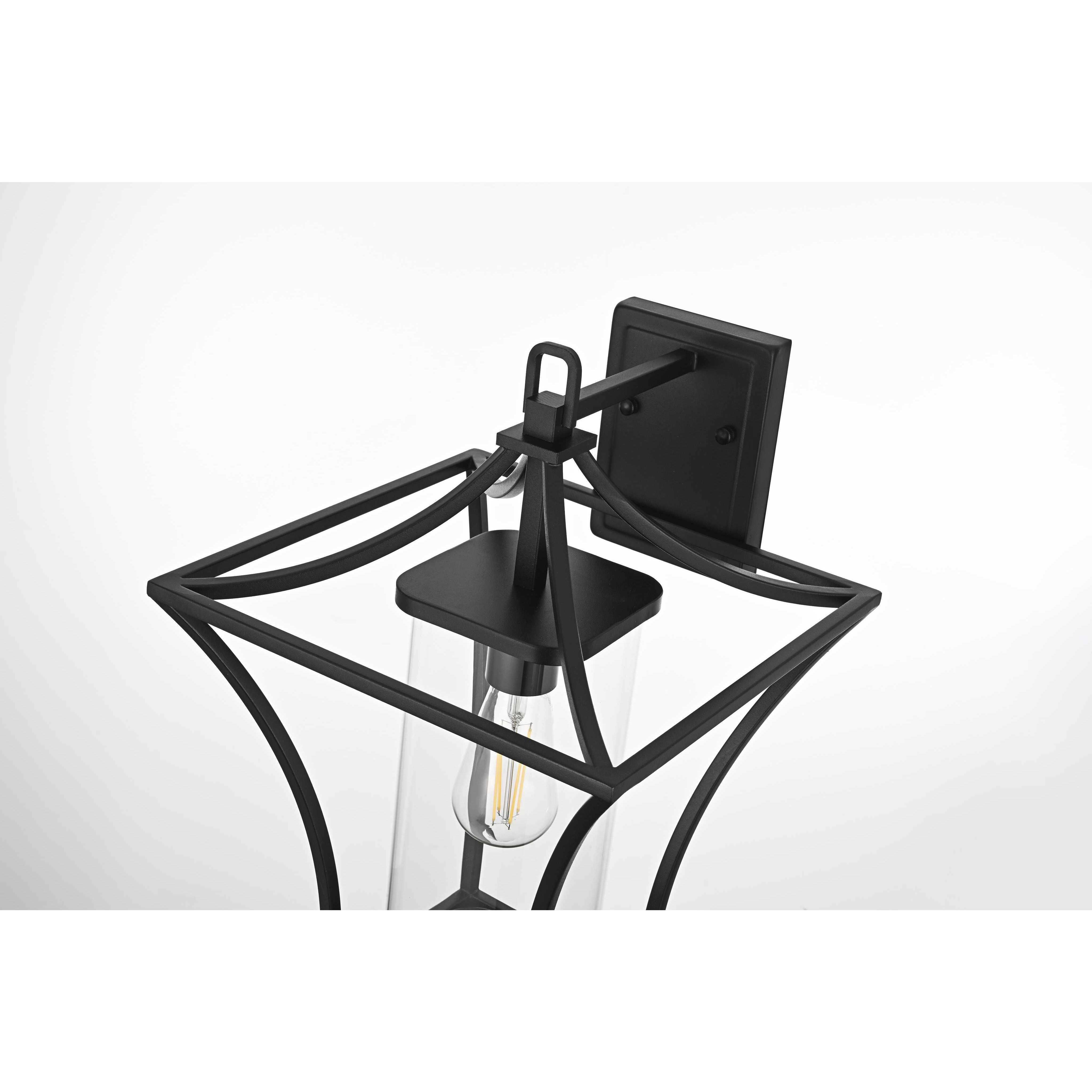 Belgrade 1 Light 21 inch Black Outdoor Wall Sconce