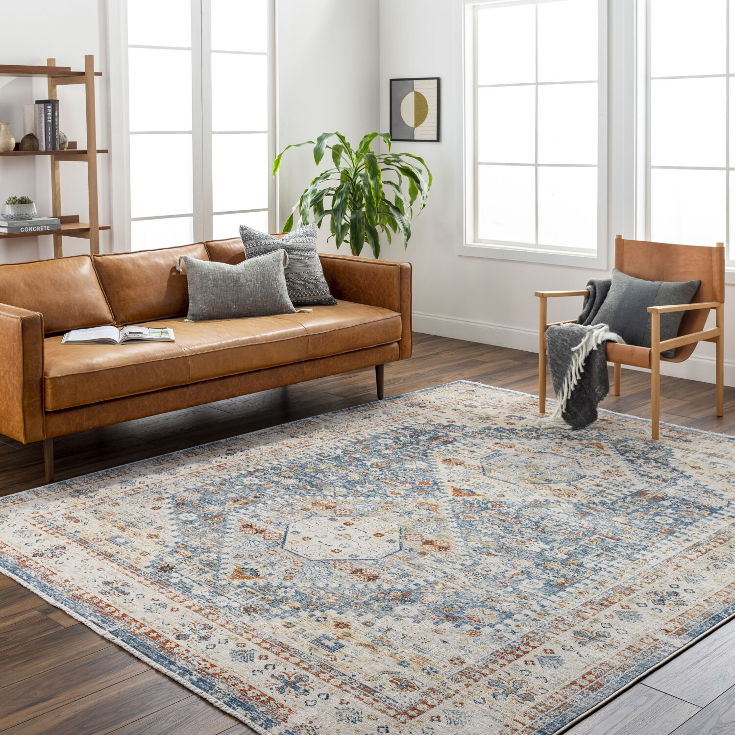 Chicago 120 X 94 inch Light Grey Rug, Rectangle