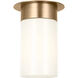 Drew & Jonathan Archer 1 Light 4 inch Satin Brass Flush Mount Ceiling Light