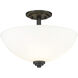 Ashton 3 Light 15.75 inch Semi-Flush Mount