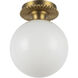 Alora Mood Otis 1 Light 7.88 inch Brushed Gold Semi-Flush Mount Ceiling Light
