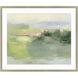 Landscapes Green and Beige and Multi and Pink Framed Art