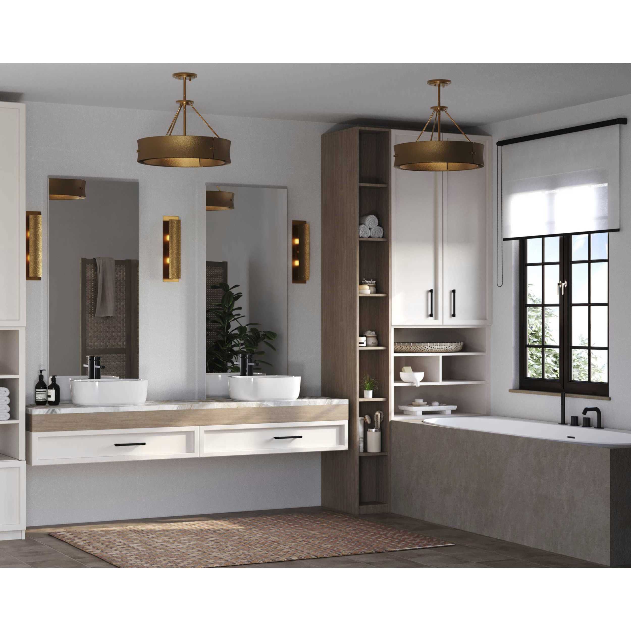 Lusail 2 Light 5.87 inch Soft Gold Wall Bracket Wall Light, Design Series