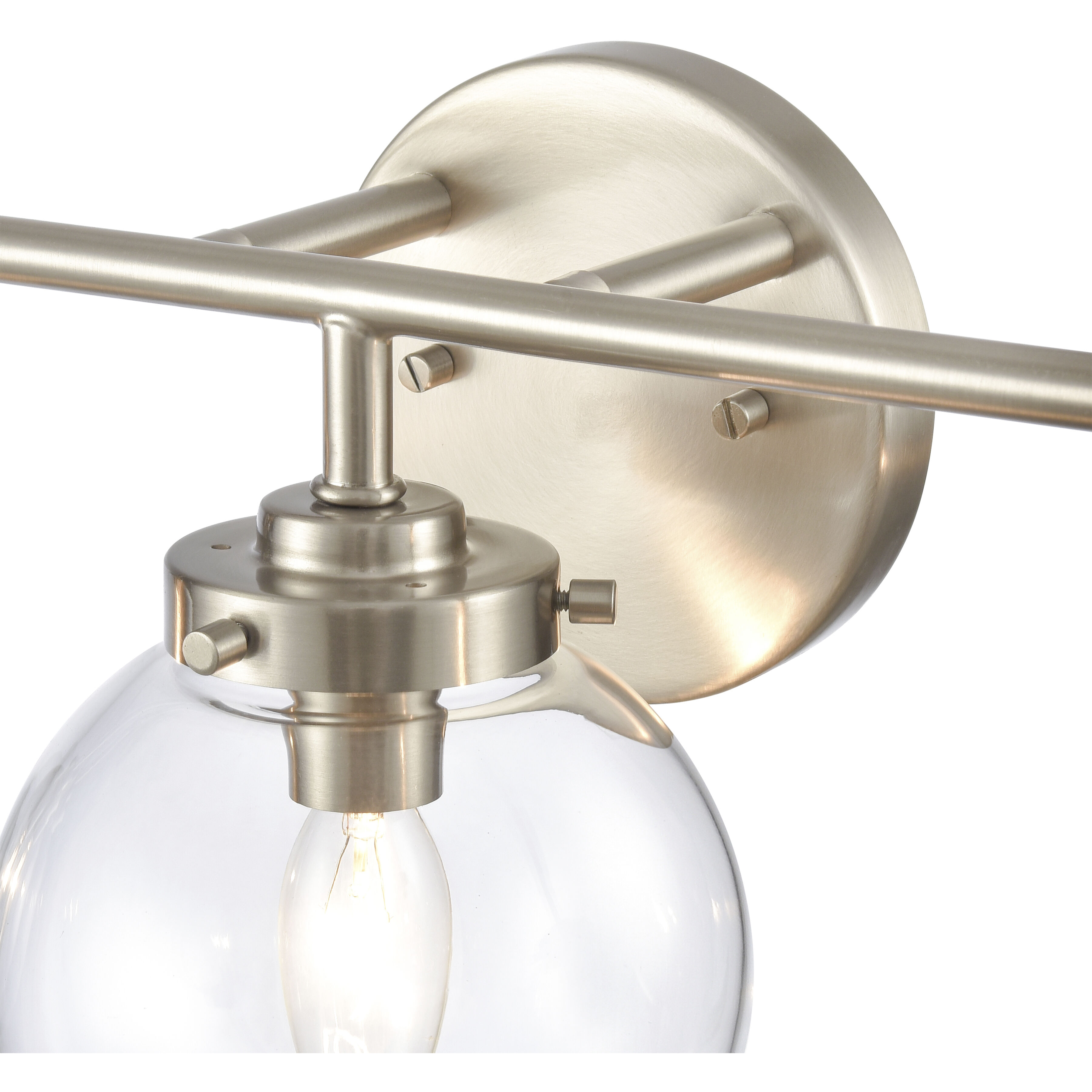 Fairbanks 3 Light 23.25 inch Brushed Nickel Vanity Light Wall Light