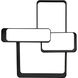 Latisia 39 X 38 X 18.5 inch Matte Black Shelf