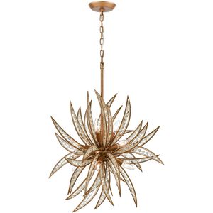 Naples 8 Light 26 inch Matte Gold Chandelier Ceiling Light