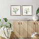 Florals Collection Green Framed Art