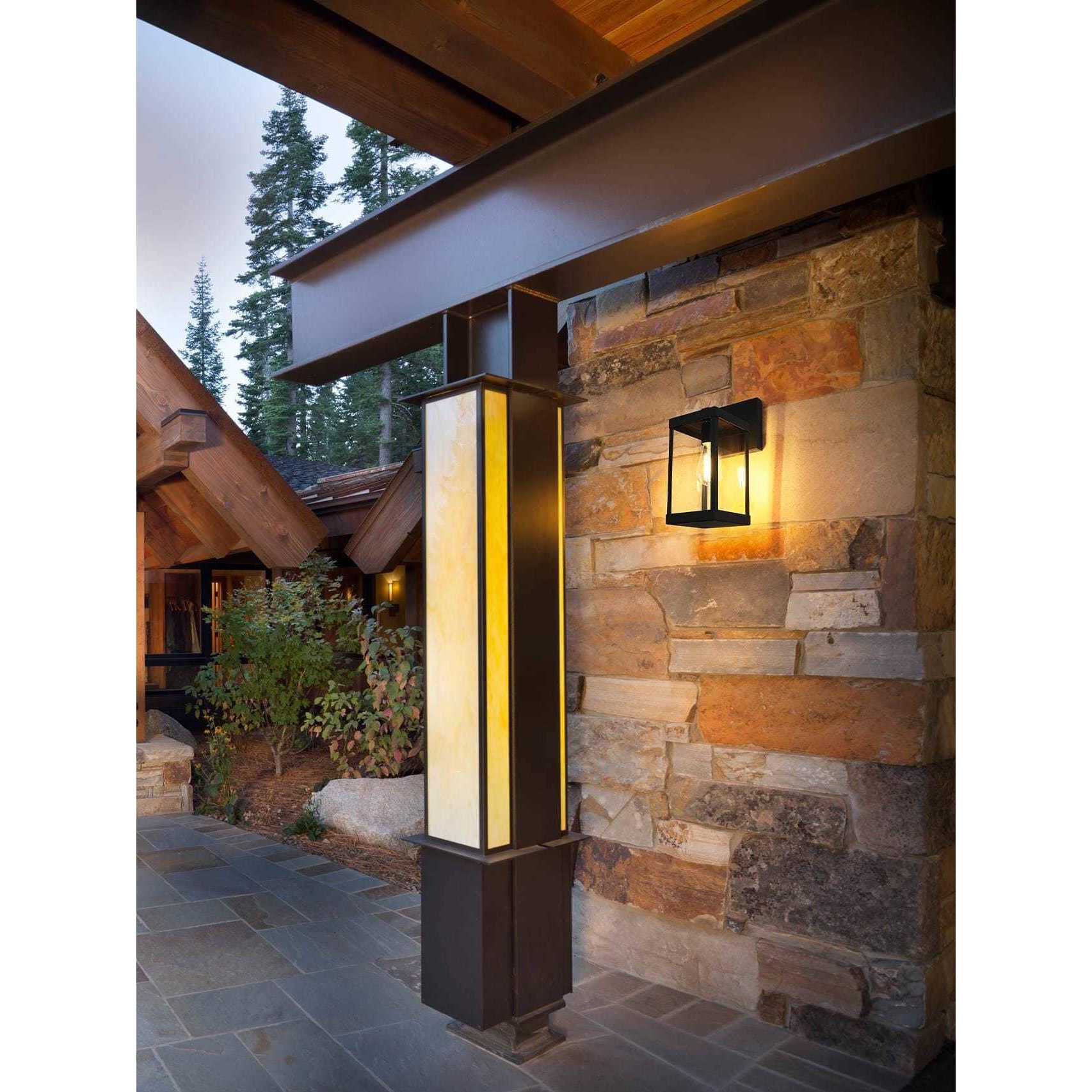 Peter 1 Light 14 inch Black Outdoor Wall Sconce
