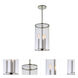 Gramercy 3 Light 8 inch Polished Nickel Pendant Ceiling Light