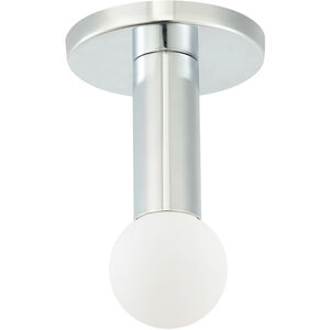 Adams 1 Light 4.75 inch Polished Chrome Flush Mount Ceiling Light