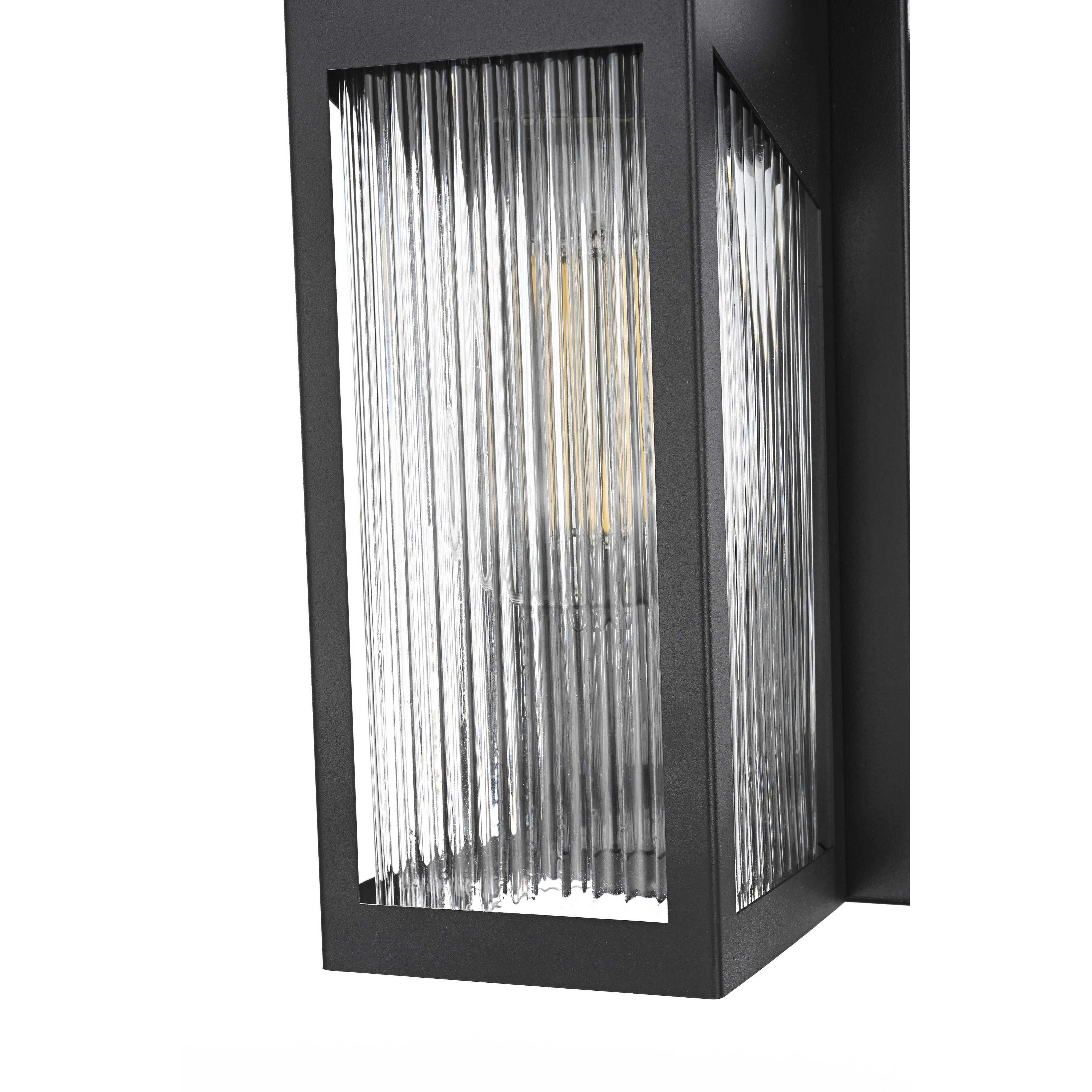 Fletcher 1 Light 11 inch Black Outdoor Wall Sconce
