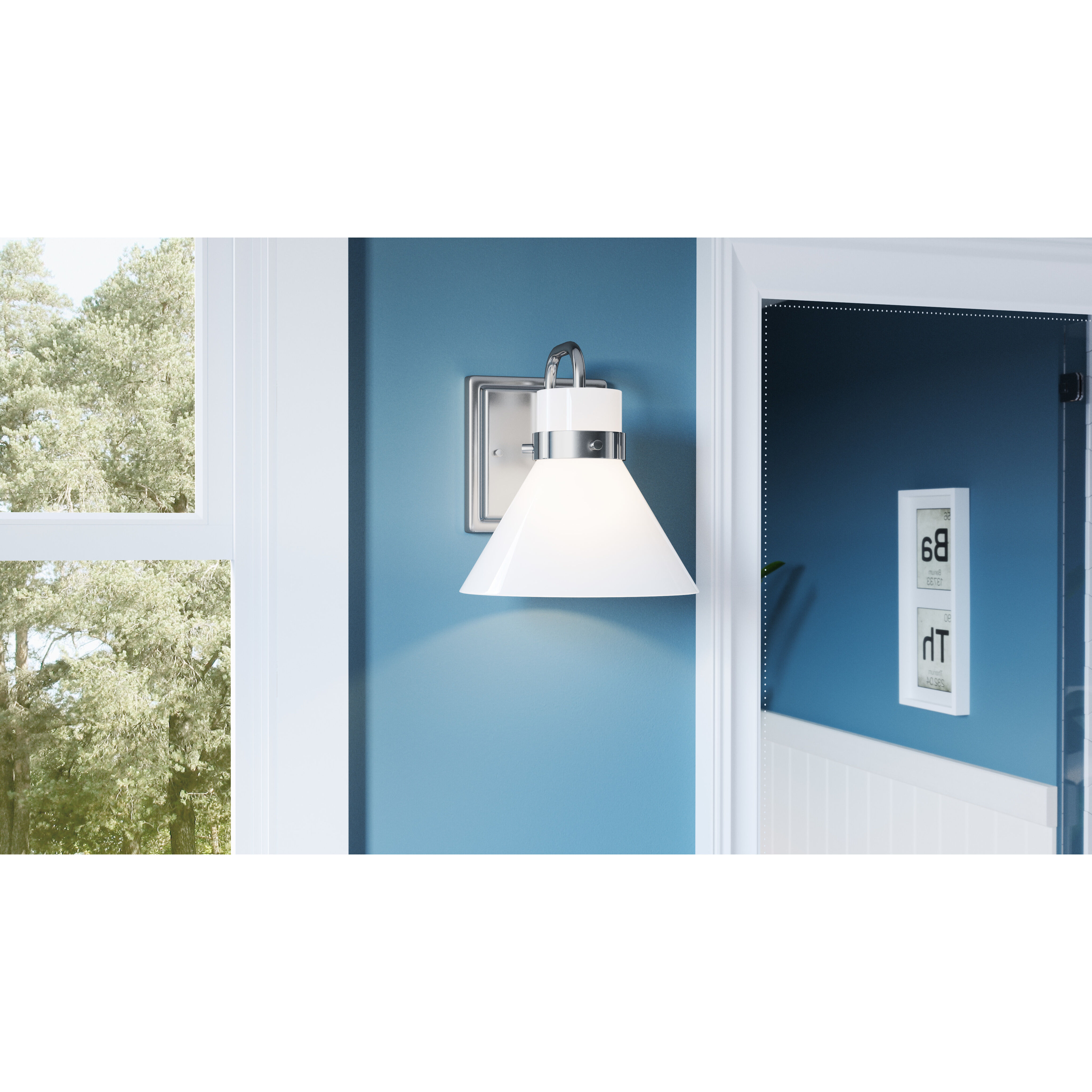 Regency 1 Light 7 inch Polished Chrome Wall Sconce Wall Light