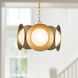 Cleo LED 16 inch Brushed Gold Chandelier Ceiling Light