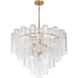 Torvento 15 Light 32.75 inch Legacy Brass Pendant Ceiling Light in Clear Handmade Glass