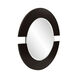 Orbit 38 X 38 inch Matte Black Wall Mirror