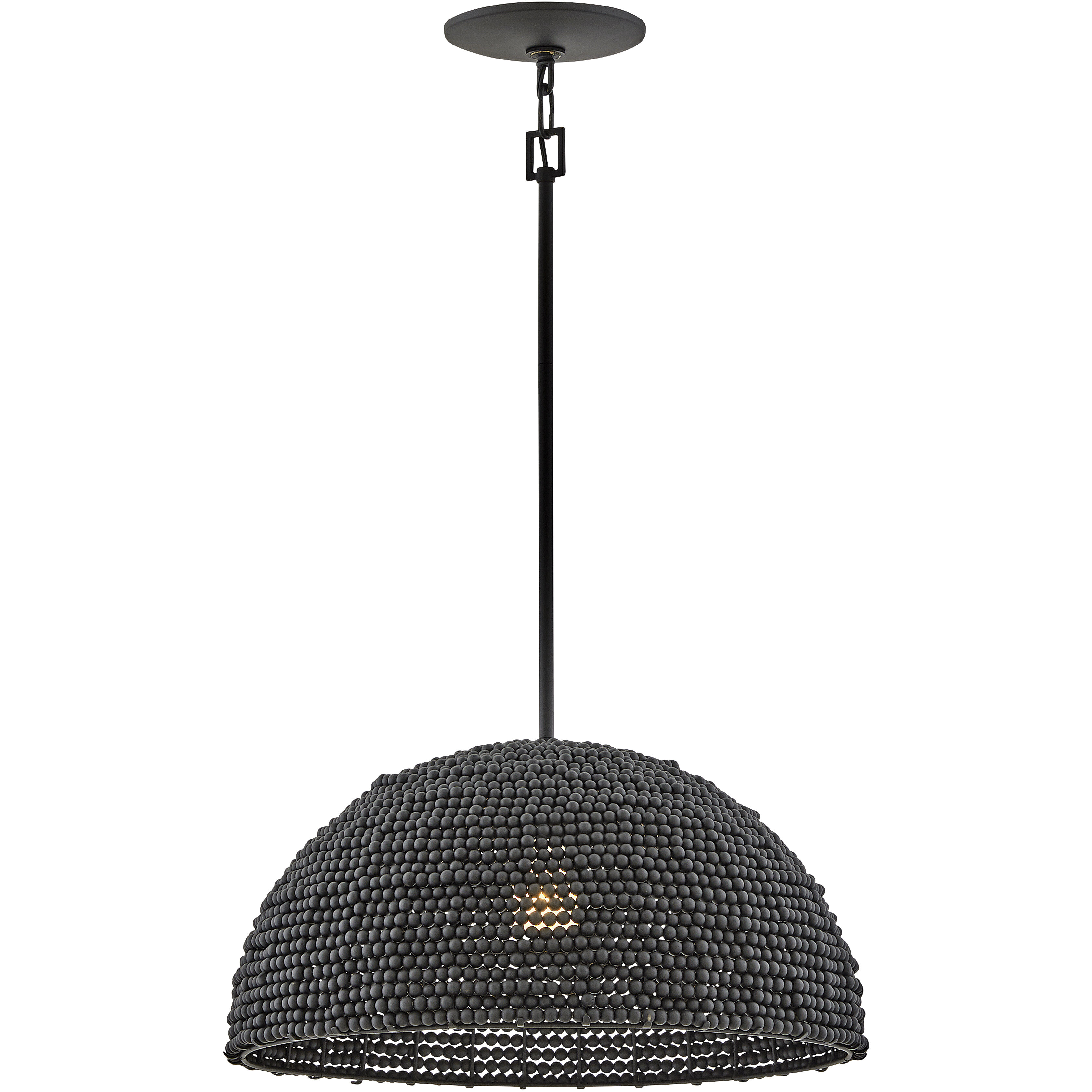 Dalia 1 Light 20 inch Black Pendant Ceiling Light, Pendant