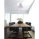 Dash 3 Light 14 inch Chrome Drum Shade Flush Mount Ceiling Light in Off White