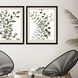 Florals Collection Dark Espresso Wood Framed Art