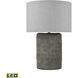 Wefen 24 inch 100.00 watt Gray Table Lamp Portable Light