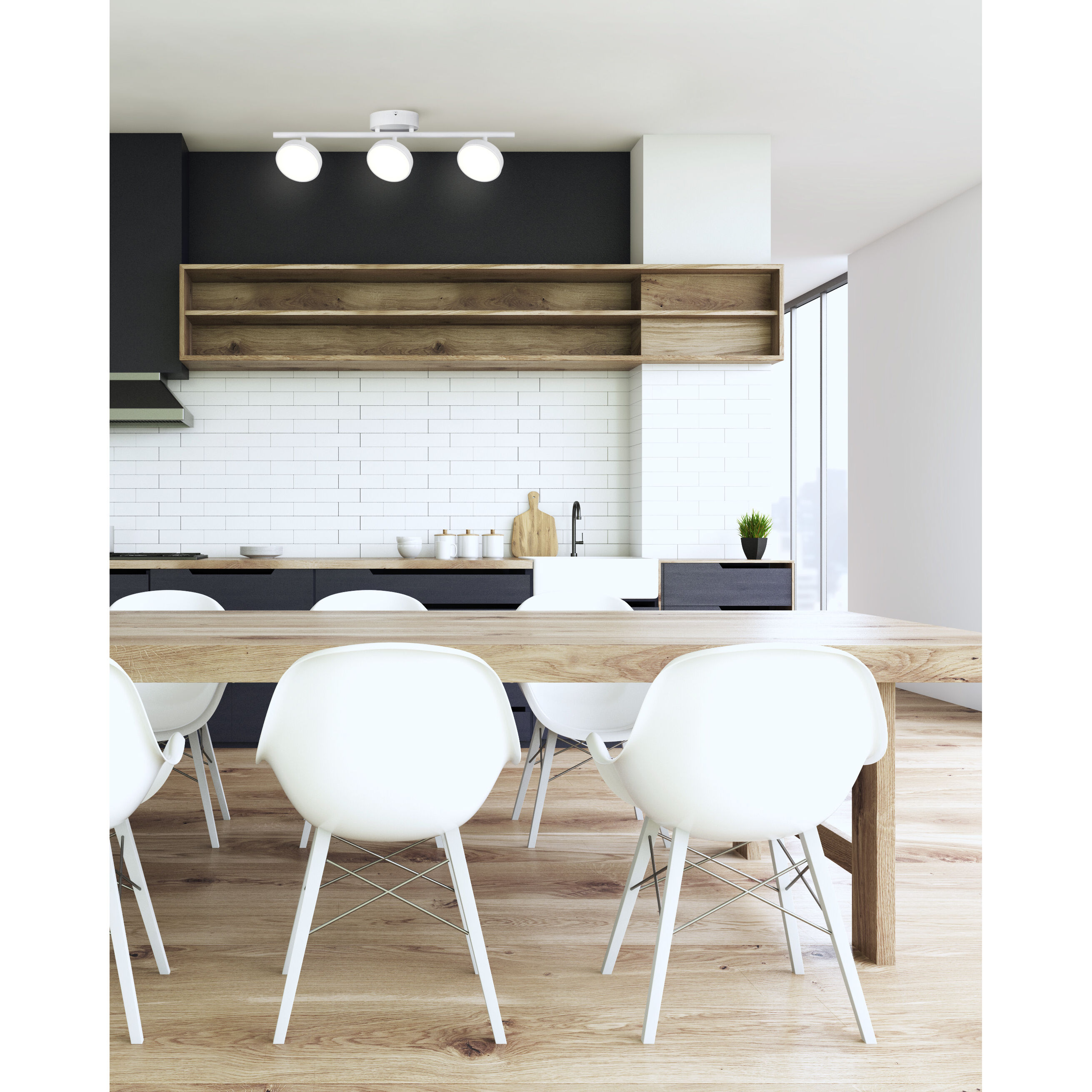 Neelia 4 Light Black Track Light Ceiling Light