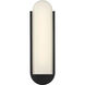 Drew & Jonathan Dante 1 Light 18 inch Textured Black Outdoor Wall Sconce