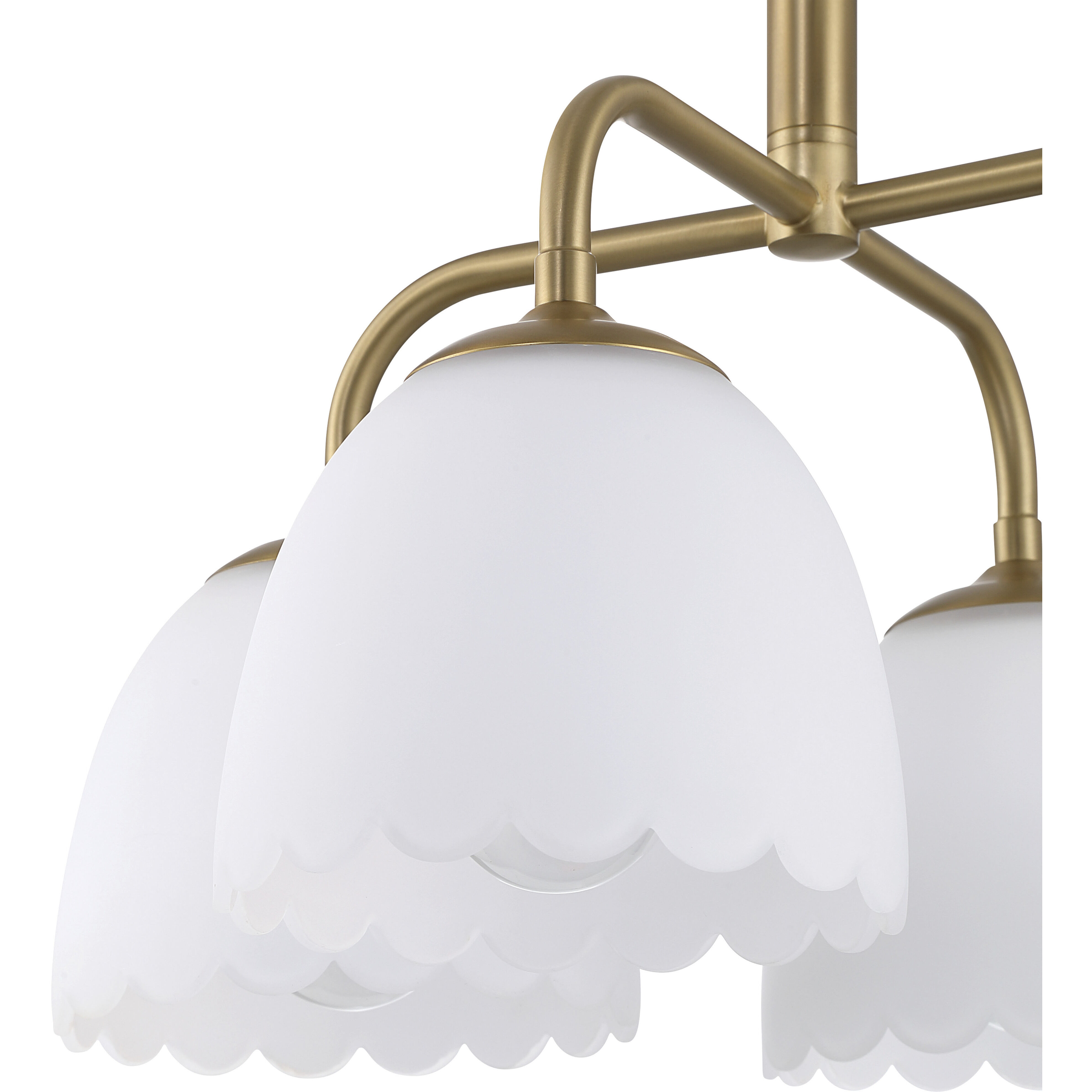 Dorinda 4 Light 18 inch Brushed Champagne Brass Pendant Ceiling Light