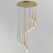 Pierce LED 24.75 inch Gold Multi-Light Pendant Ceiling Light