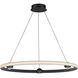 Nodes LED 32 inch Black Ring Pendant Ceiling Light